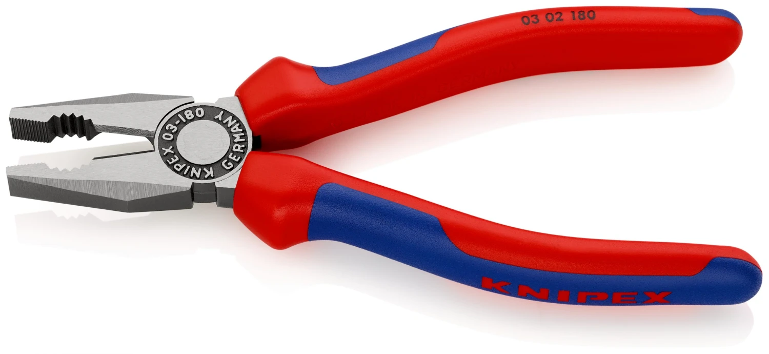 Knipex 03 02 180 Combination Pliers With Multi-Component Grips 180mm 6 Knipex 03 02 180 Combination Pliers With Multi-Component Grips 180mm - Image 4