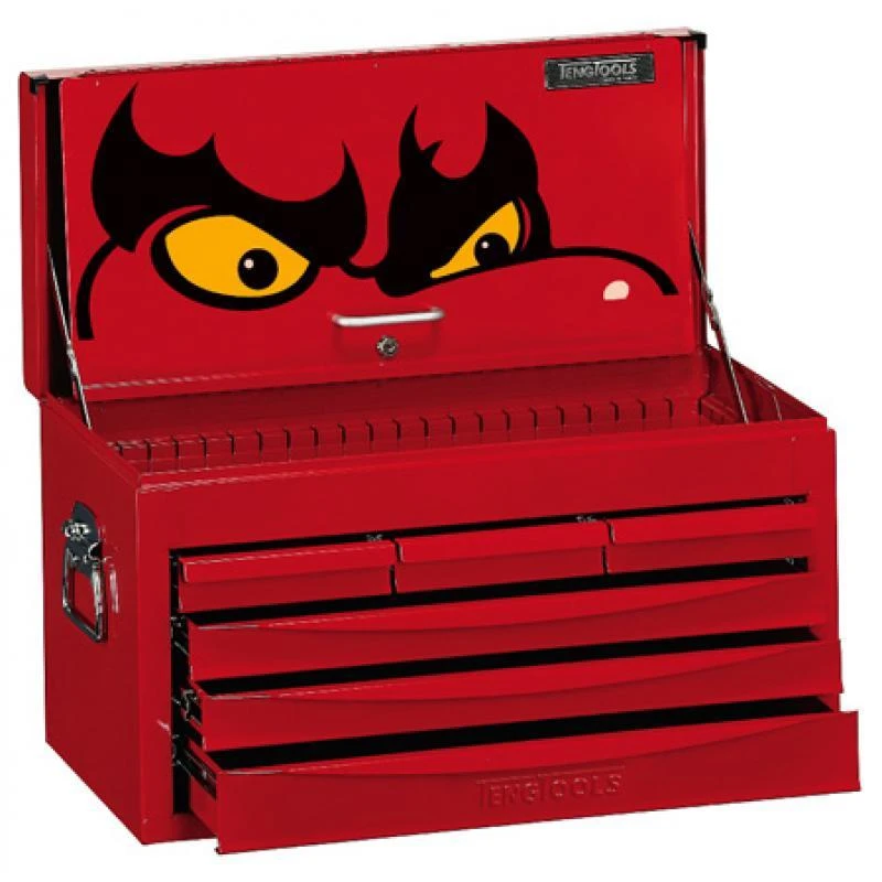 Teng TC806SV 8 Series 6 Drawer Tool Chest - Top Box - Red 3 Teng TC806SV 8 Series 6 Drawer Tool Chest - Top Box - Red