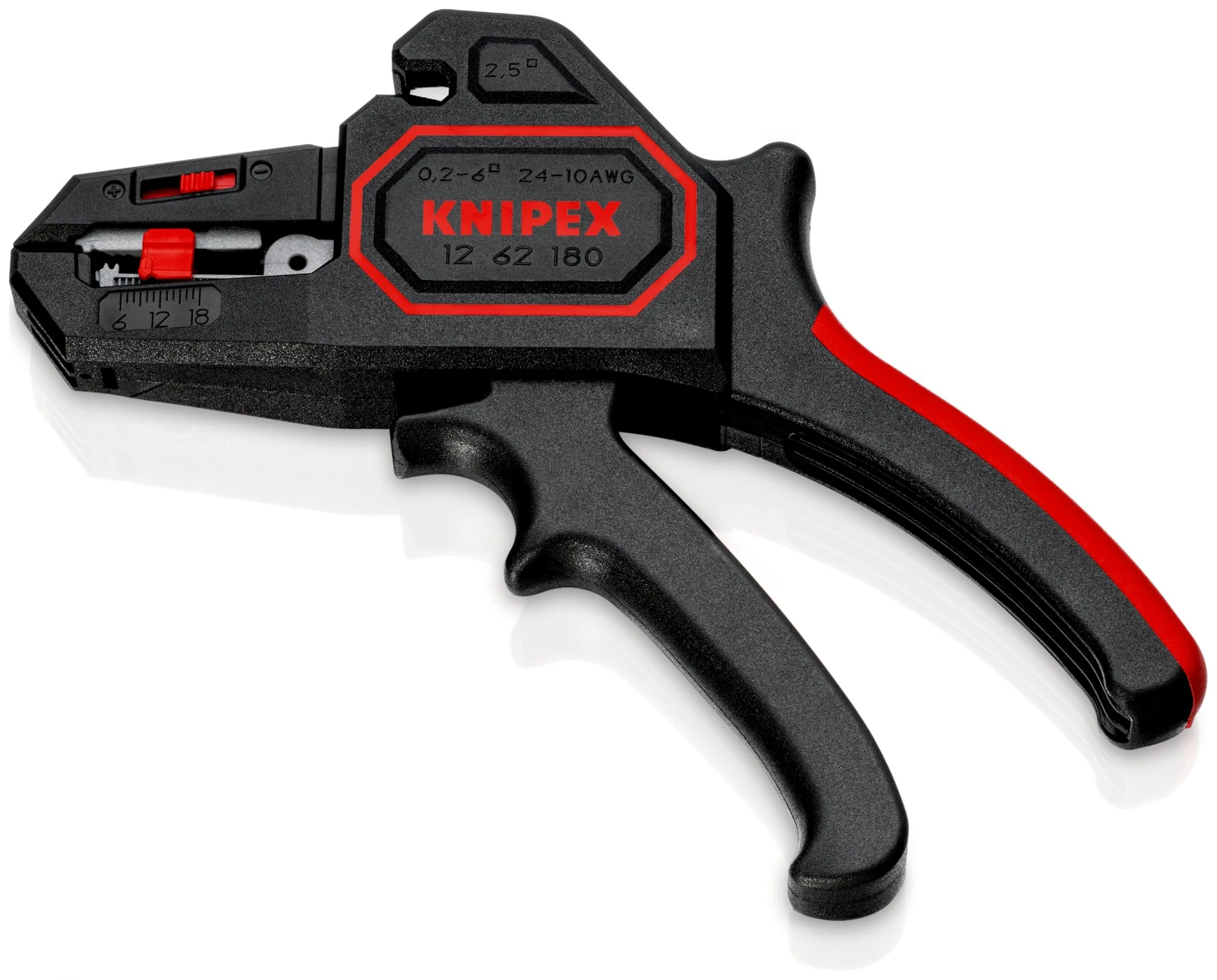 Knipex 12 62 180 Automatic Insulation Stripper 0.2-6mm 4 Knipex 12 62 180 Automatic Insulation Stripper 0.2-6mm - Image 2