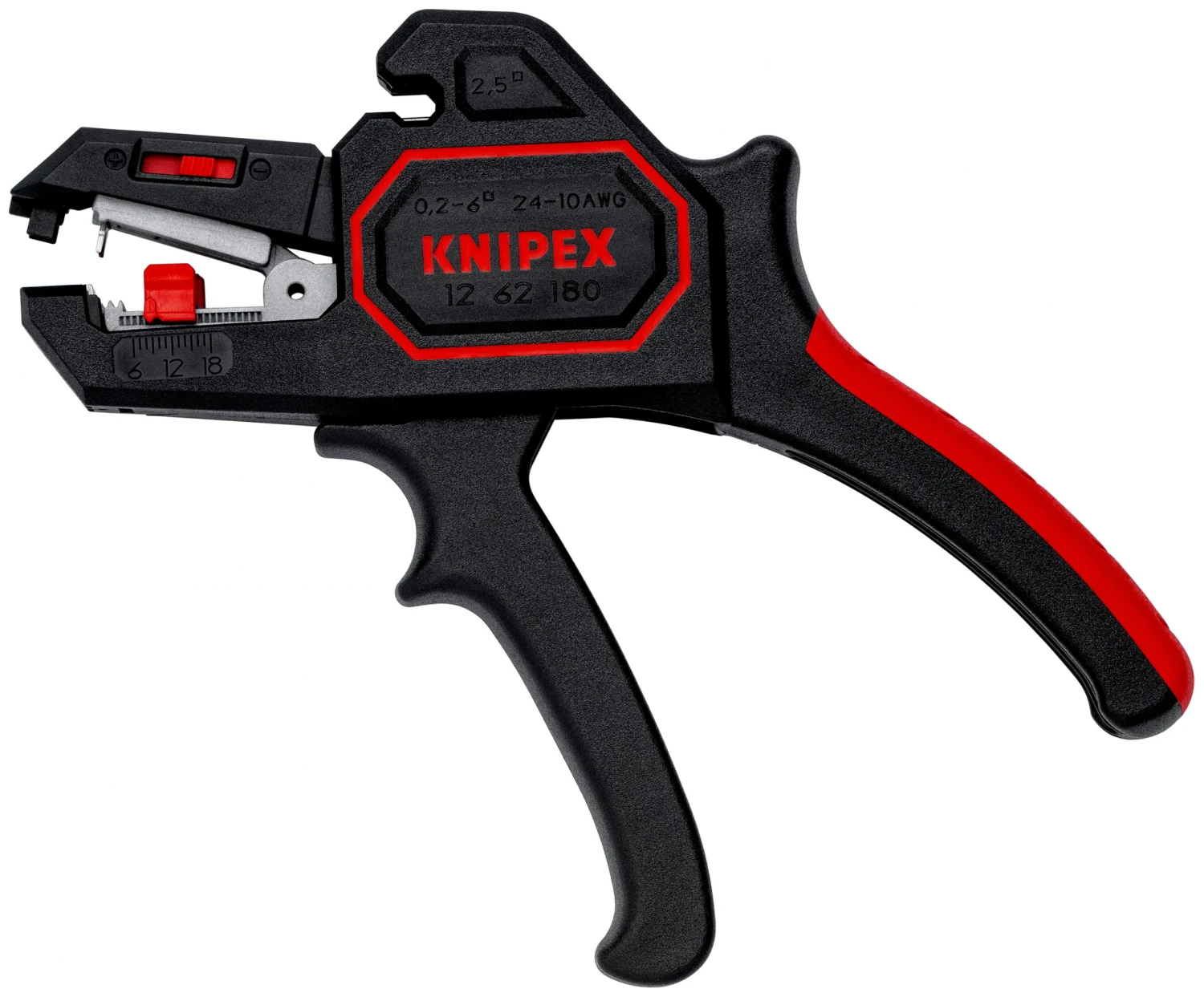 Knipex 12 62 180 Automatic Insulation Stripper 0.2-6mm 3 Knipex 12 62 180 Automatic Insulation Stripper 0.2-6mm