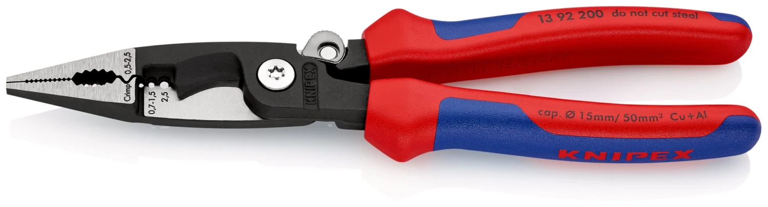 Knipex 13 92 200 Multi-Function Installation Pliers With Multi Component Grips 200mm 4 Knipex 13 92 200 Multi-Function Installation Pliers With Multi Component Grips 200mm - Image 2