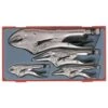 Teng TTVG05 5 Piece Power Grip Locking Plier Set In Toolbox Module Tray -Home Tools Sale 130512