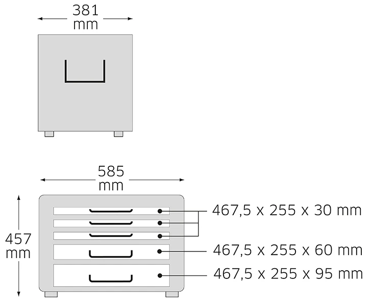 Stahlwille 13217 TS Tool Trolley In Jet Black 4 Stahlwille 13217 TS Tool Trolley In Jet Black - Image 2