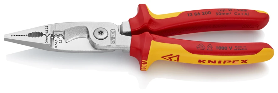 Knipex 13 86 200 VDE Insulated Multi-Function Installation Pliers 200mm 4 Knipex 13 86 200 VDE Insulated Multi-Function Installation Pliers 200mm - Image 2