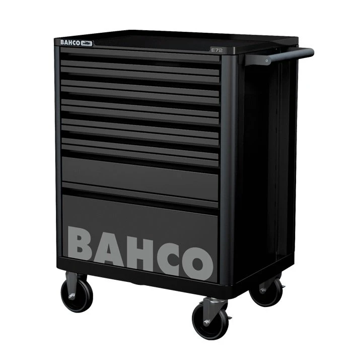 Bahco 1472K7BLACK E72 7 Drawer 26" Mobile Roller Cabinet Black 3 Bahco 1472K7BLACK E72 7 Drawer 26" Mobile Roller Cabinet Black