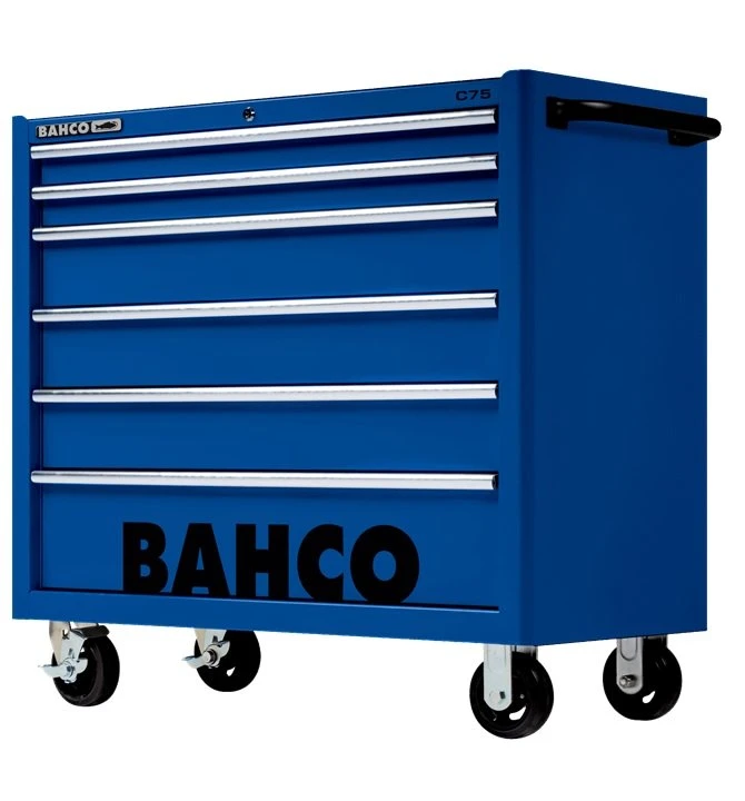 Bahco 1475KXL6BLUE C75 40″ 6 Drawer Mobile Roller Cabinet Blue 3 Bahco 1475KXL6BLUE C75 40″ 6 Drawer Mobile Roller Cabinet Blue
