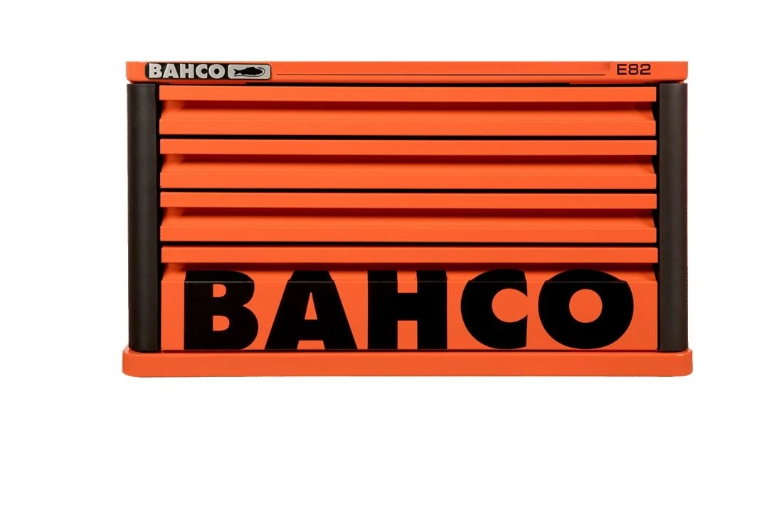 Bahco 1482K4 E82 4 Drawer Top Chest Tool Box For E72 Roll Cabs - Orange 4 Bahco 1482K4 E82 4 Drawer Top Chest Tool Box For E72 Roll Cabs - Orange - Image 2