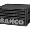Bahco 1482K4BLACK E82 4 Drawer Top Chest Tool Box For E72 Roll Cabs - Black -Home Tools Sale 1482K4BLACK