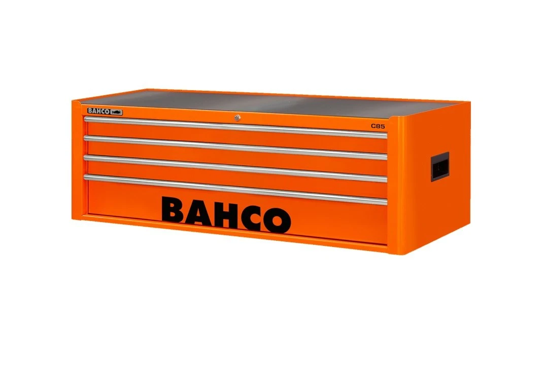 Bahco 1485KXL4 Classic C85 XL 4 Drawer Top Chest Tool Box Orange 3 Bahco 1485KXL4 Classic C85 XL 4 Drawer Top Chest Tool Box Orange