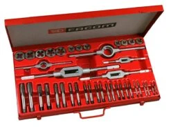 Facom 221.227SJ2 41 Piece Tap And Die Set M3 To M18 ( Inc .Cobalt Steel Taps)