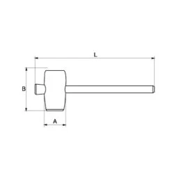 Bahco 3625RM-65 Rubber Mallet With Wooden Handle 440g -Home Tools Sale 3625RM 65 3
