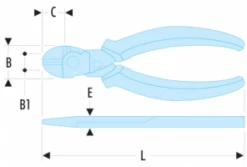 Facom 391A.14G Electricians Side Cutting Pliers (Snips) 145mm 5 Facom 391A.14G Electricians Side Cutting Pliers (Snips) 145mm -Home Tools Sale 391A.14G 1