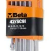 Beta 42N/SC9i 9 Piece Metric Combination Spanner Set Supplied In Storage Clip 8-19mm -Home Tools Sale 42N slash SC9I E