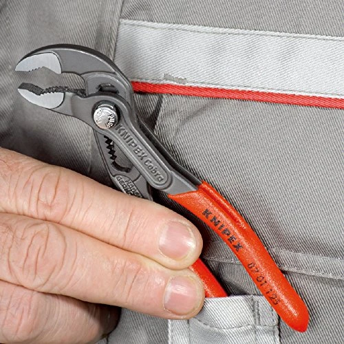 Knipex 87 01 125 Cobra® Waterpump Pliers PVC Grip 125mm - 27mm Capacity 5 Knipex 87 01 125 Cobra® Waterpump Pliers PVC Grip 125mm - 27mm Capacity - Image 3