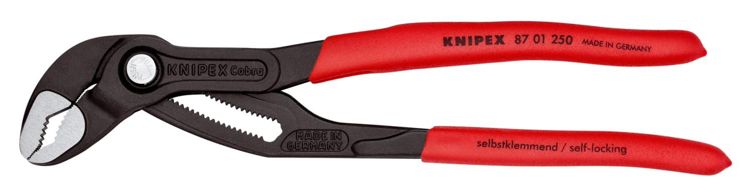 Knipex 87 01 250 Cobra® Waterpump Pliers PVC Grip 250mm - 46mm Capacity 6 Knipex 87 01 250 Cobra® Waterpump Pliers PVC Grip 250mm - 46mm Capacity - Image 4