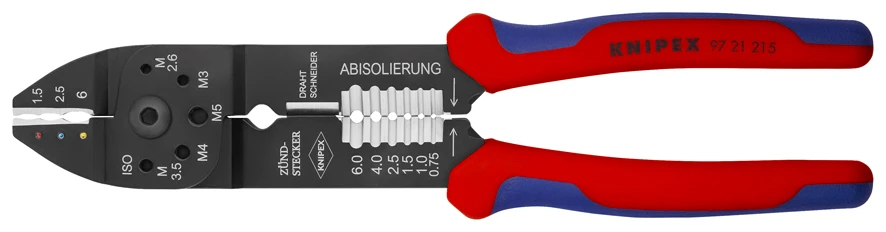 Knipex 97 21 215 Crimping Pliers For Insulated Terminals & Plug Connectors 3 Knipex 97 21 215 Crimping Pliers For Insulated Terminals & Plug Connectors