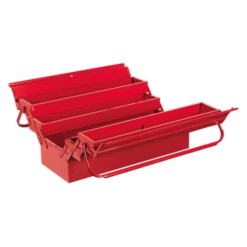 Sealey AP521 Cantilever Metal Toolbox 4 Tray 530mm Long - Red -Home Tools Sale AP521
