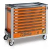 Beta C24SA-XL/9 9 Drawer Extra Long Roller Cabinet With Anti-Tilt System Orange 1 Beta C24SA-XL/9 9 Drawer Extra Long Roller Cabinet With Anti-Tilt System Orange -Home Tools Sale C24SA XL slash 9