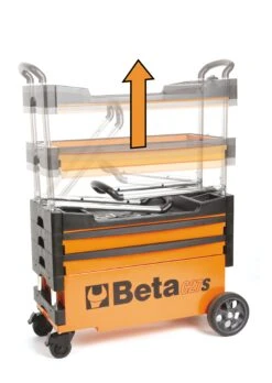 Beta C27S Folding Portable Collapsable Tool Trolley With Drawers Orange 8 Beta C27S Folding Portable Collapsable Tool Trolley With Drawers Orange -Home Tools Sale C27S 2 1
