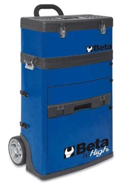 Beta C41H Two - Module Tool Trolley Cabinet - Blue