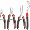 Facom CPE.A1 4 Piece Professional Plier Set, Combination, Long Nose, Snips &amp; Multi-grip Pliers -Home Tools Sale CPE.A1