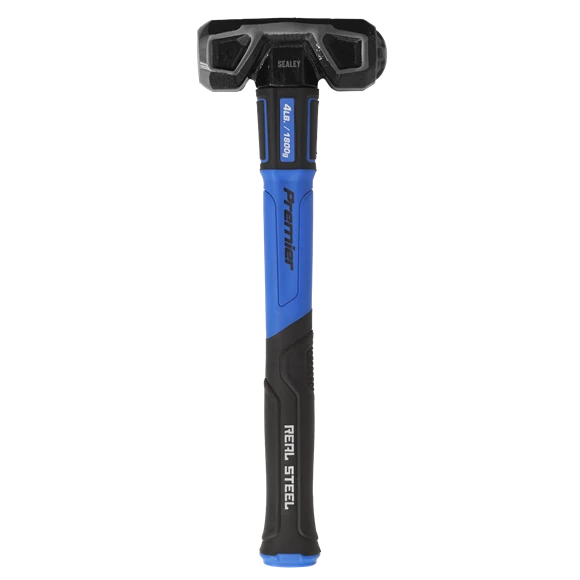 Sealey SLHG04 4lb Club / Lump Short Sledge Hammer - Graphite Handle With Rubber Grip 4 Sealey SLHG04 4lb Club / Lump Short Sledge Hammer - Graphite Handle With Rubber Grip - Image 2