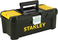 Stanley STST1-75515 Essential 12.5" Toolbox With Organiser Top, Metal Latch. Tool Box -Home Tools Sale STST1 75515