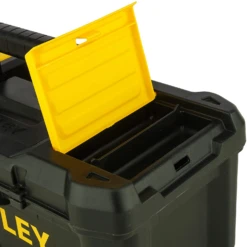 Stanley STST1-75515 Essential 12.5" Toolbox With Organiser Top, Metal Latch. Tool Box -Home Tools Sale STST1 75515top