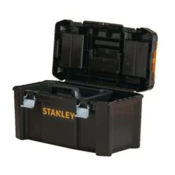 Stanley STST1-75521 Essential 19" Toolbox With Organiser Top, Metal Latches. Tool Box -Home Tools Sale STST1 75521open