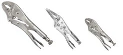 Irwin Vise-Grip TVG73 3 Piece Orginal Quick Release Curved And Long Nose Locking Jaw Pliers