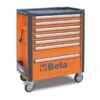 Beta C37/7 7 Drawer Mobile Roller Cabinet - Orange 1 Beta C37/7 7 Drawer Mobile Roller Cabinet - Orange -Home Tools Sale c3771